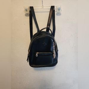 Black mini backpack
